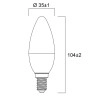 E14 LED svece 6,5 W 806 lm 2700K (Sylvania)