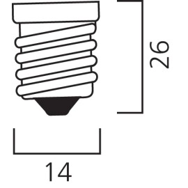 E14 LED svece 6,5 W 806 lm 2700K (Sylvania)