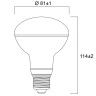 E27 R80 LED spuldze 8W 806lm 3000K 120° (Sylvania)