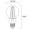 E27 LED spuldze 11,2 W 1521 lm 2700K matēta, dimmējama (Sylvania)