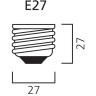 E27 LED spuldze 4,5W 470lm 2700K (Sylvania)