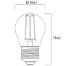 E27 LED spuldze P45 2,5W 250lm 2700K, caurspīdīga (Sylvania)