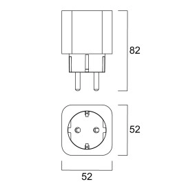 Viedā kontaktligzda SylSocket EU SST, 16A, 220–240 V, IP20 (Sylvania)