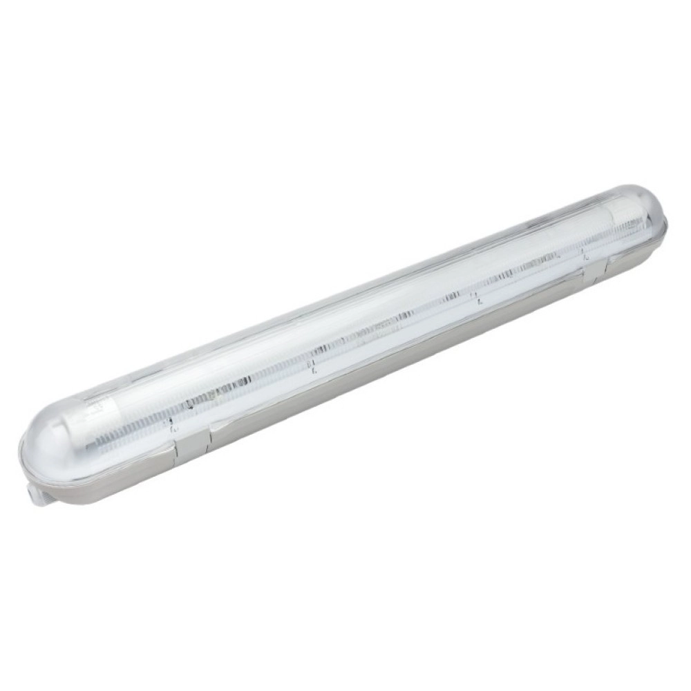 T8 LED caurules armatūra 1x60cm, IP65, vienpusējas barošanas caurulei (OPTONICA)