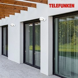 LED āra sienas gaismeklis, 7,5W, 700lm, 3000K, IP54, balts (Telefunken 323006TF)