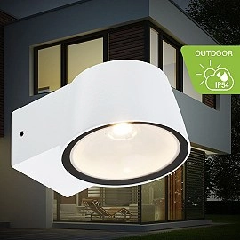 LED āra sienas gaismeklis, 7,5W, 700lm, 3000K, IP54, balts (Telefunken 323006TF)