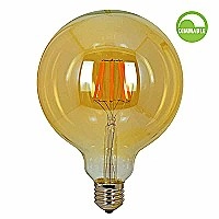 FLICK VINTAGE GFV125 LED spuldze E27 6W 550lm 2700K dimmējama (VIVALUX)