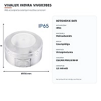 INDIRA IP65 aizsargkārba OSCAR kustības sensoram (VIVALUX VIV003885)