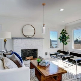 Piekaramā lampa AMIRA Ø100×1500 mm 1×E27 dūma stikls melna (VIVALUX)