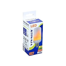 PLAM LED spuldze ar liesmas efektu E27 6,5W 130lm 1300–1700K (VIVALUX)