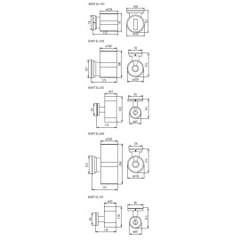 Fasādes gaismeklis BART, 2 x E27 max. 60W, IP54, alumīnijs