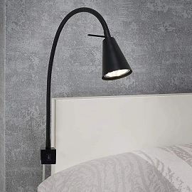 LED Bed Light, Bed Lamp Flexarm, GU10, 4W, 400lm, 3000K, 2080-01x