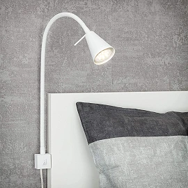LED Bed Light, Bed Lamp Flexarm, GU10, 4W, 400lm, 3000K, 2080-01x
