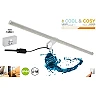 Cool & Cozy bathroom LED mirror light with crystal, plastic-metal chrome, 2242-118