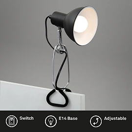 Briloner Clamp lamp, 1xE14, 8W, 230V, 2790-01xP 