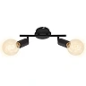 Lamp"Black Steel" 2x E27, 60W, 2868-025