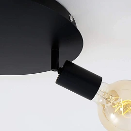 Lamp "Black Steel" 3x E27, 60W, 2868-035