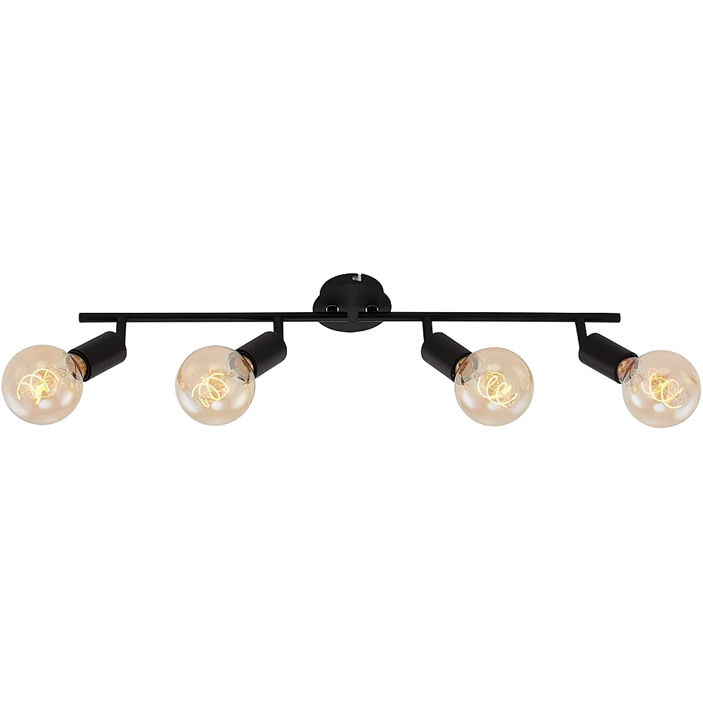 Lamp"Black Steel" 4xE27, 60W, 2868-045