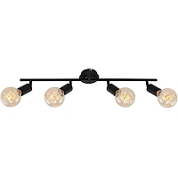 Lamp"Black Steel" 4xE27, 60W, 2868-045