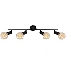 Lamp"Black Steel" 4xE27, 60W, 2868-045