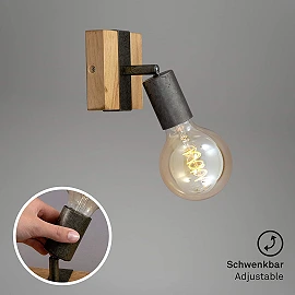 Basic Wood Spot light, 1xE27, 25W, 2900-011