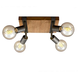 Basic Wood lamp, 4xE27, 25W, 2900-041
