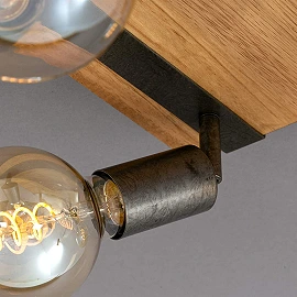 Basic Wood lamp, 4xE27, 25W, 2900-041