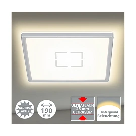 "Free" LED ceiling lamp 12W, 1400lm, 4000K, 3174-014