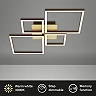 FRAME LED ceiling light gold-brown, 44W 3000K dimmable (Briloner)