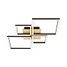 FRAME LED ceiling light gold-brown, 44W 3000K dimmable (Briloner)