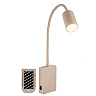 Briloner SMOOTH 4067011 rechargeable dimmable LED reading light with flexible arm, 2 W, 150 lm, 3000 K, beige