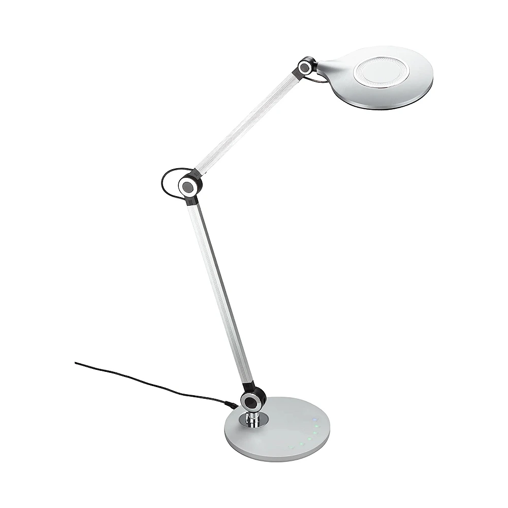 CCT LED desk lamp 9W 930lm touch dimmable silver (Briloner 7027014)