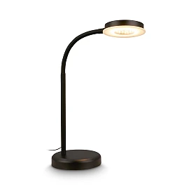 Megg LED desk lamp, 8W, 800lm, 3000K, dimmable, black (Briloner 7585015)