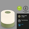LED battery table lamp 7 cm, 2 W, 150 lm, IP44, green