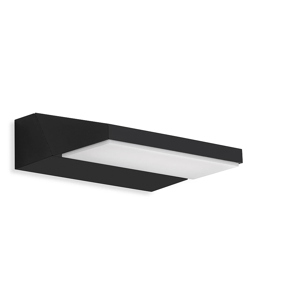 Telefunken LED outdoor wall light 17.2 cm, 10W, 1200lm, IP44, black