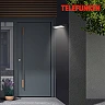 Telefunken LED outdoor wall light 17.2 cm, 10W, 1200lm, IP44, black