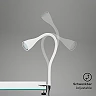 Flexible clamp light ELASTI 60 cm, 1×GU10 (3 W, 250 lm), 3000K, IP20, white (Briloner)