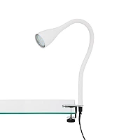 Flexible clamp light ELASTI 60 cm, 1×GU10 (3 W, 250 lm), 3000K, IP20, white (Briloner)