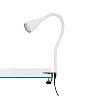Flexible clamp light ELASTI 60 cm, 1×GU10 (3 W, 250 lm), 3000K, IP20, white (Briloner)