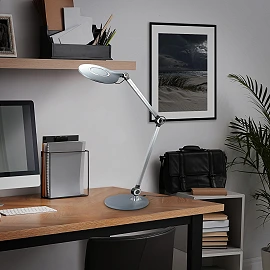 CCT LED desk lamp, Ø20 cm, 9 W, 930 lm, anthracite – Briloner