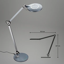 CCT LED desk lamp, Ø20 cm, 9 W, 930 lm, anthracite – Briloner