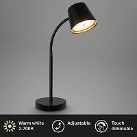 Briloner BIWO cordless LED table lamp 38.5 cm 5.5W 500lm 2700K black