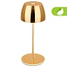 Briloner SERINA Mini cordless LED table lamp Ø80×200 mm 2.5W 150lm 2700K IP44 touch dimmable gold