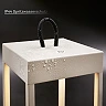 LED battery lantern LUCA 13x31.5 cm, 5 W, 450 lm, IP44, beige