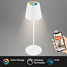 Smart LED battery table lamp Coloris 10.5×36 cm, 3.5 W, 280 lm, IP44, white