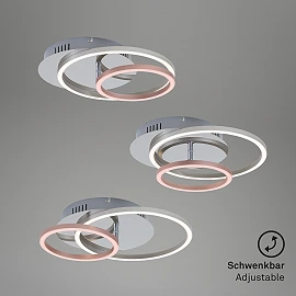 LED griestu lampa FRAME 39x30 cm, 30 W, 2400 lm, IP20, hromēts alumīnijs