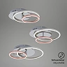 LED ceiling light FRAME 39x30 cm, 30 W, 2400 lm, IP20, chrome aluminium