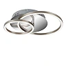 LED ceiling light FRAME 39x30 cm, 30 W, 2400 lm, IP20, chrome aluminium
