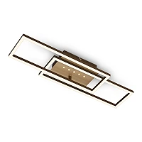 LED griestu lampa FRAME DOT 56 cm, 30 W, 2850 lm, IP20, brūni zeltīta (Briloner)