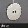 Backlight wall lamp 39 cm, E14, max 10 W, matt nickel (IP20)
